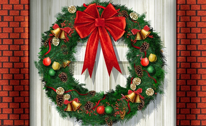 winter, holiday, assorted, fir tree, Merry, food and drink, outdoors, Christmas, christmas tree, holiday - event, vector, color, decoration, 1080P, celebration