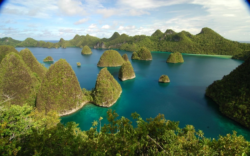 wayag, kepulauan, 2K, pusat, ampat, raja, keindahan