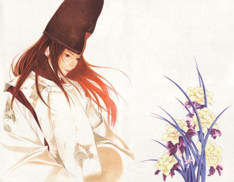 5K, flower, Hikaru no Go, Fujiwara no Sai, young adult, beauty, flowering plant, nature, beautiful woman, women, beauty in nature, plant, real people