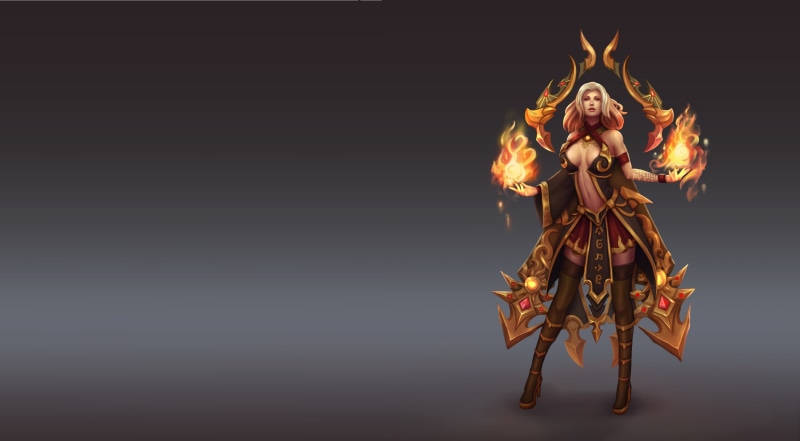 Anna the Fire Keeper, 2K, fantasy, art, the game, Chu Anh, costume design