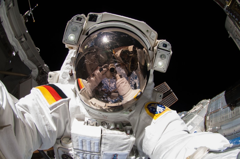 indoors, portrait, space, cooperation, protection, protective workwear, real people, 4K, International Space Station, headshot, men, headwear, people