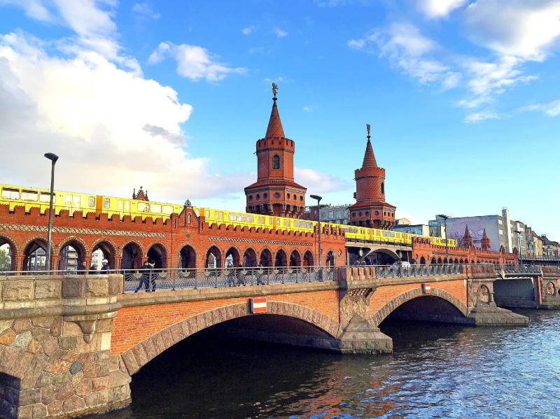 outdoors, urban Scene, tower, arch bridge, building, europe, bridge - Man Made Structure, tourism, building exterior, Spree, no people, 2K, arch, water