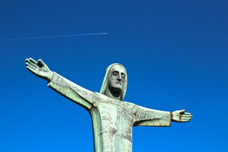 angel, figure, jesus christ, christianity, 1080P, art, preacher, no people, jesus, blue, day, human representation, statue, sculpture, preach, salvation