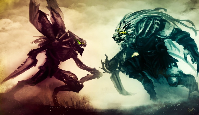 male likeness, khazix, female likeness, costume, 1080P, statue, arts culture and entertainment, water, nature, representation, KhaZix (League Of Legends)