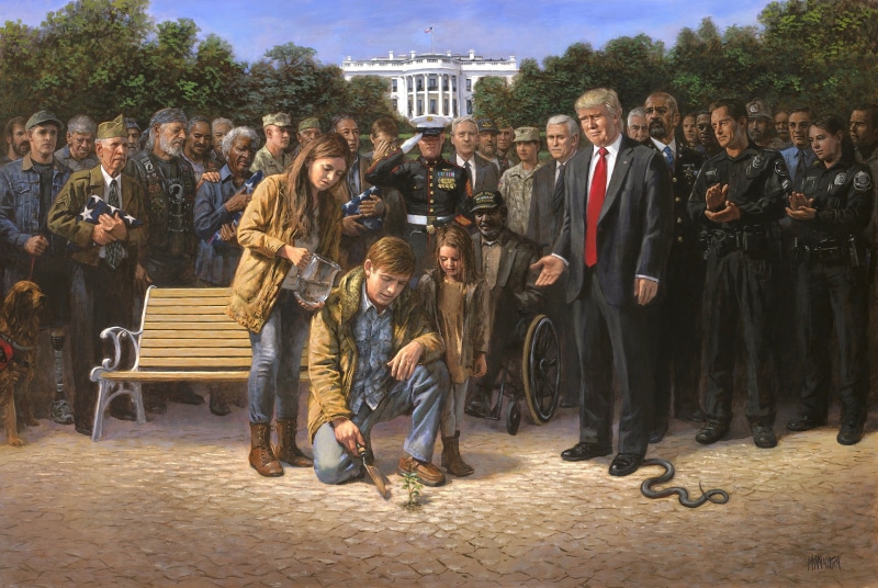 Donald Trump, The white house, Capitol, veteran, 2K, Jon McNaughton ‏, Trump, USA, Washington, presidents