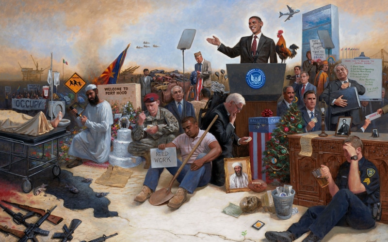 1080P, funny, people, abstract, political, jon mcnaughton, humor, barack obama, obamanation, war, obama