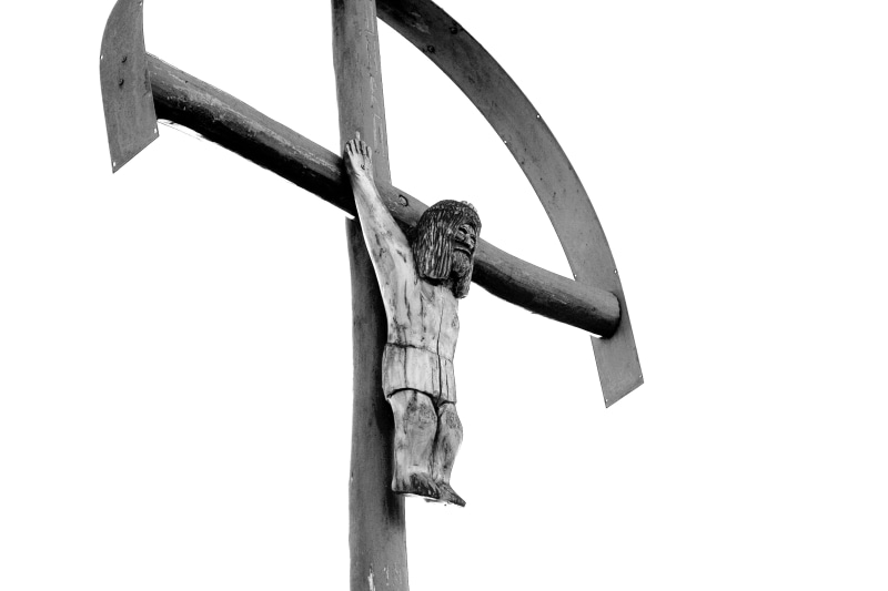 religion, Christian, Love, Jesus, white background, safety, spirituality, church, christ, wood - material, faith, protection, passion, security, crucifix