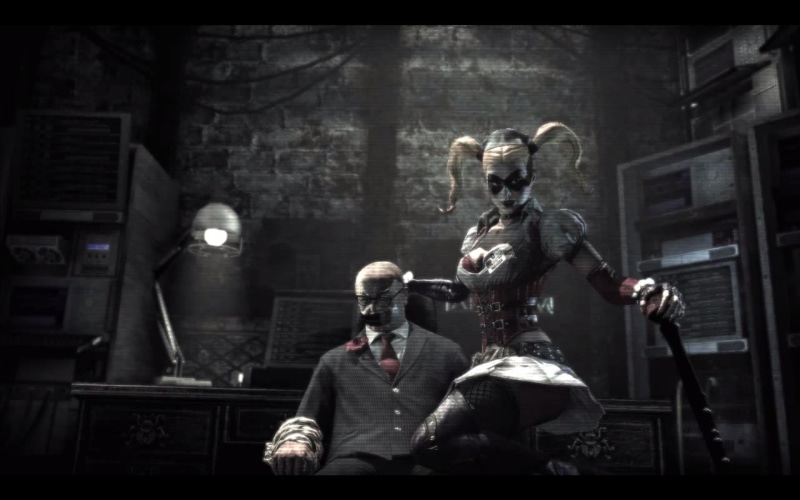 people, human representation, digital composite, sitting, sculpture, history, architecture, harley, group of people, bizarre, Batman: Arkham Asylum, queen