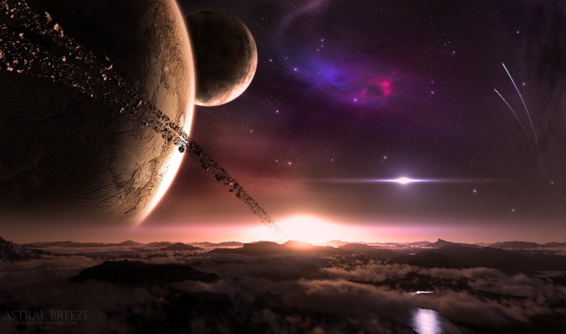 space, 720P, cloud - sky, tranquil scene, night, tranquility, no people, glowing, space and astronomy, themed, milky way, star - space, solar system