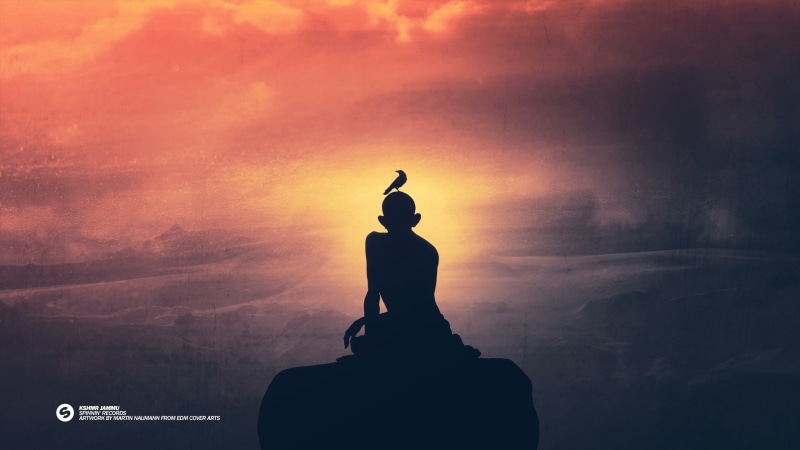 rock, nature, cloud - sky, representation, India, leisure activity, religion, sunset, male likeness, spinnin records, man, art and craft, Jammu