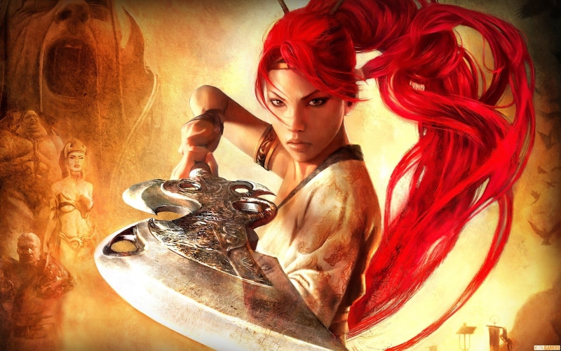 beautiful woman, art and craft, sculpture, beauty, redhead, portrait, young women, women, one person, adult, young adult, representation, video games, hairstyle