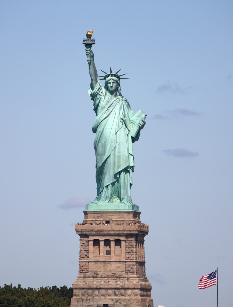 flame, statue, landmark, monument, enlightenment, lift, liberty, freedom, low angle view, nature, u.s., tourist, sculpture, creativity, female likeness