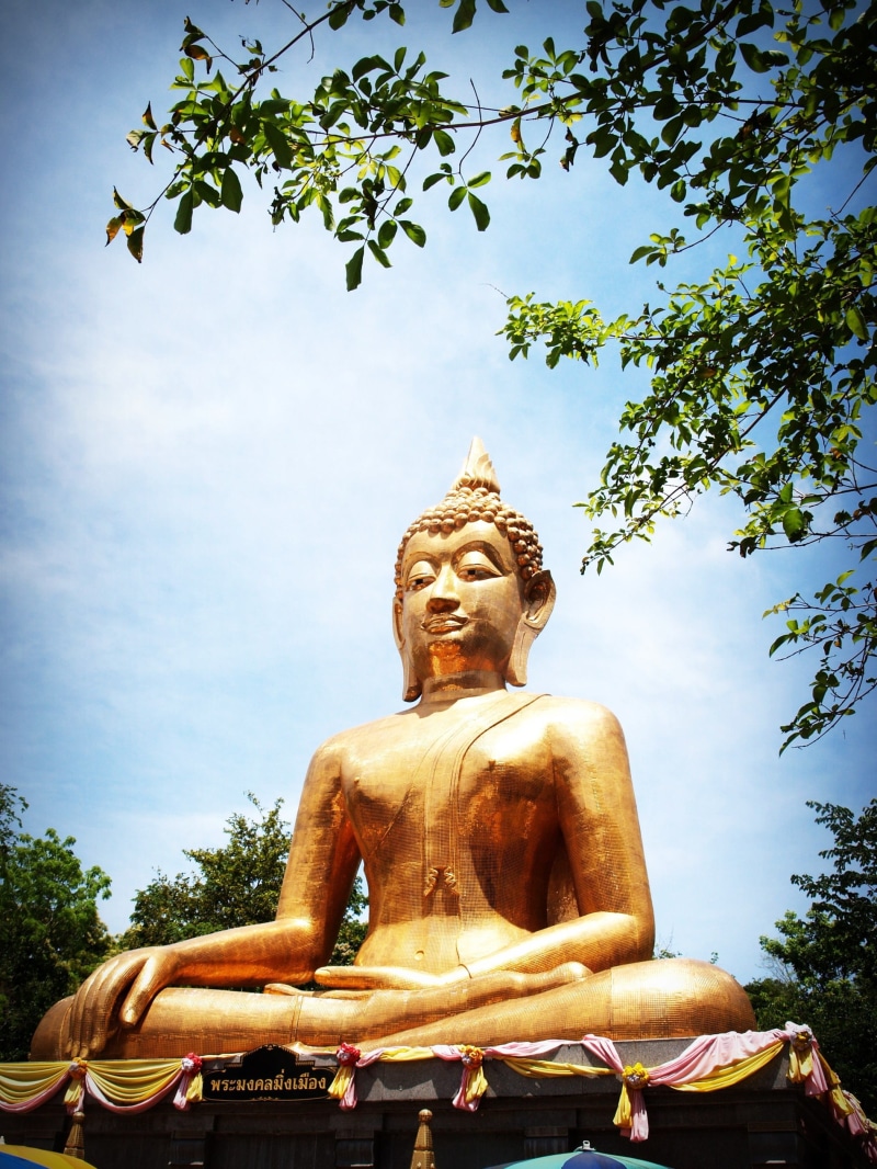 pose, meditation, 2K, spirituality, wise, shine, eastern, light, sky, religion, low angle view, trees, representation, tree, orange, beautiful, sunrise