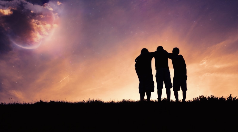 child, photo, people, positive emotion, cloud - sky, men, emotion, shadow, two people, togetherness, males, land, bonding, clouds, hour, dark, group, love