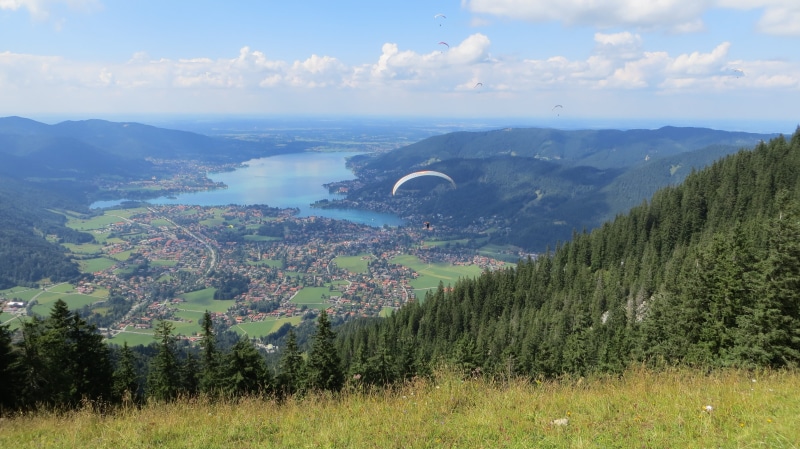 mountain, nature, wallberg, mountain hiking, trees, green color, scenics - nature, Paraglider, architecture, tranquility, environment, tranquil scene, Landscape