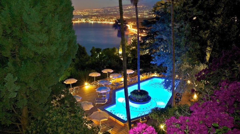 1080P, swimming, led, lovely, water, pretty, architecture, house, flowers, italy, swimming pool, leaves, resort, chair, pool, relax, view