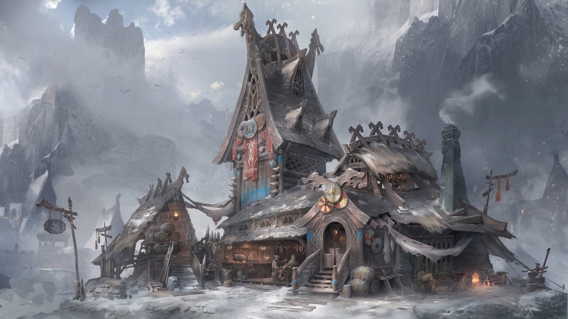 Building, Viking, Tavern, Buildings, 1080P