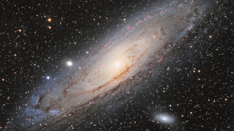 planet, space, 4K, Messier 31, galaxy, spiral galaxy, universe