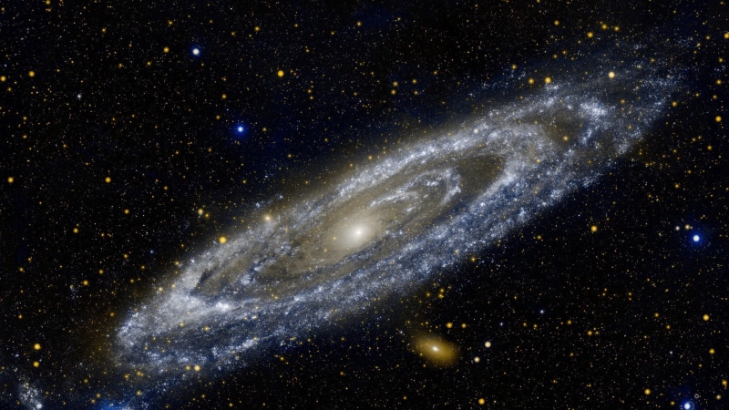 galaxy, stars, space art, Messier 31, space, 1080P