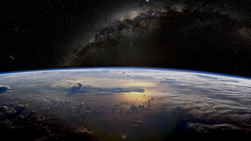 space, Earth, 2K, Milky Way