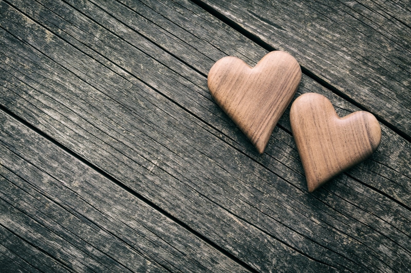 hearts, wood, romantic, love, wooden, 5K, valentines day