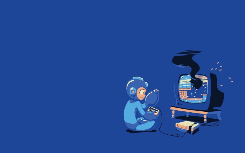 business, communication, outdoors, colored background, Mega Man, copy space, representation, digital composite, no people, technology, music, nature, human representation