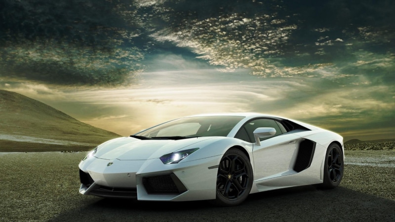 cars, best, fresh, stylish, lamborghini, car, 1080P, white, lock screen