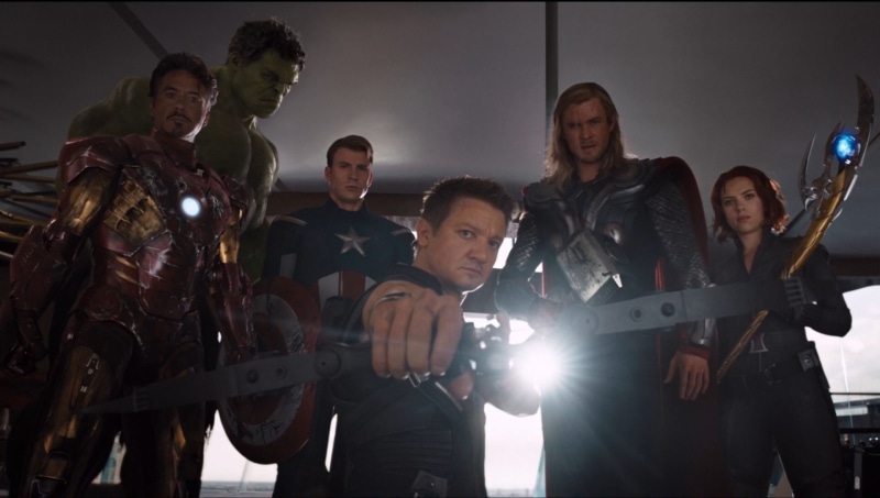 Thor, The Avengers, Chris Hemsworth, Hawkeye, Scarlett Johansson, Black Widow, Hulk, Jeremy Renner, 1080P, Iron Man, Robert Downey Jr., Captain America