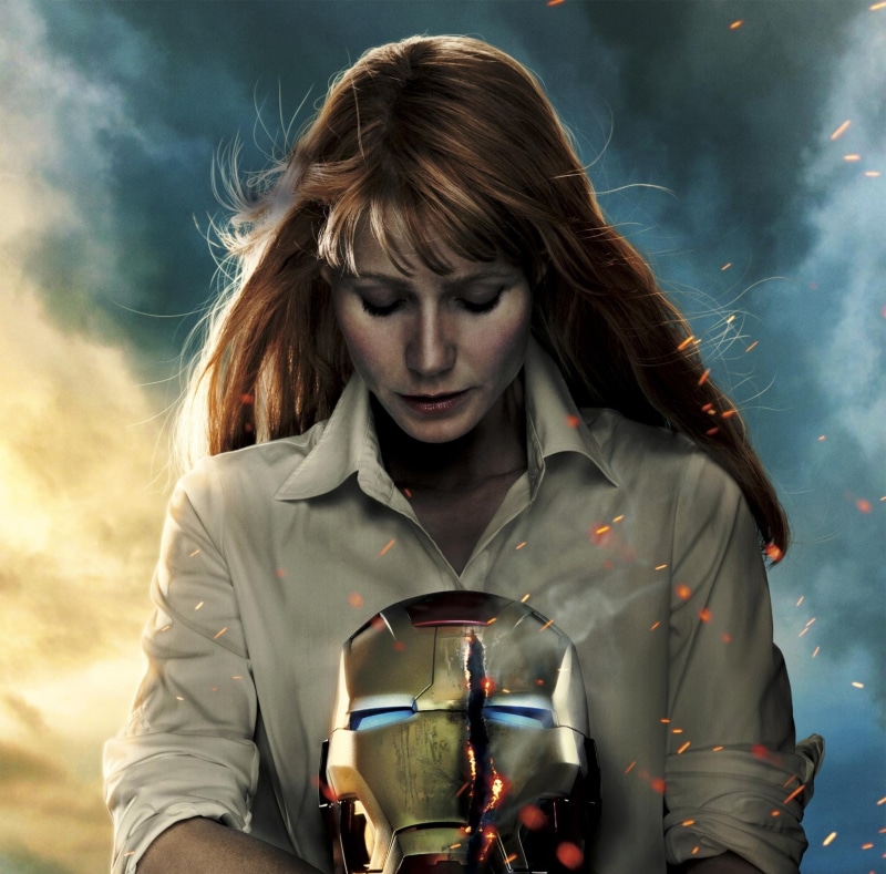 man, pepper, casual clothing, gwyneth paltrow, Movie, suit, front view, 1080P, 2013, hairstyle, gwyneth, Iron Man, pepper potts, young adult, nature, one person