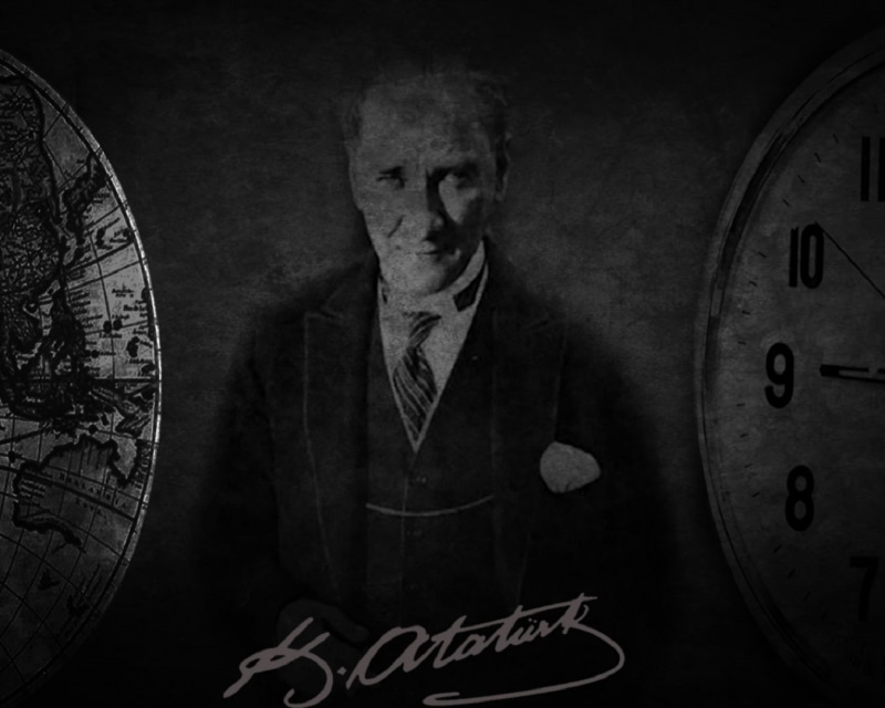 clock, ATAM, front view, standing, looking at camera, black background, studio shot, headshot, indoors, casual clothing, one person, mid adult men, males