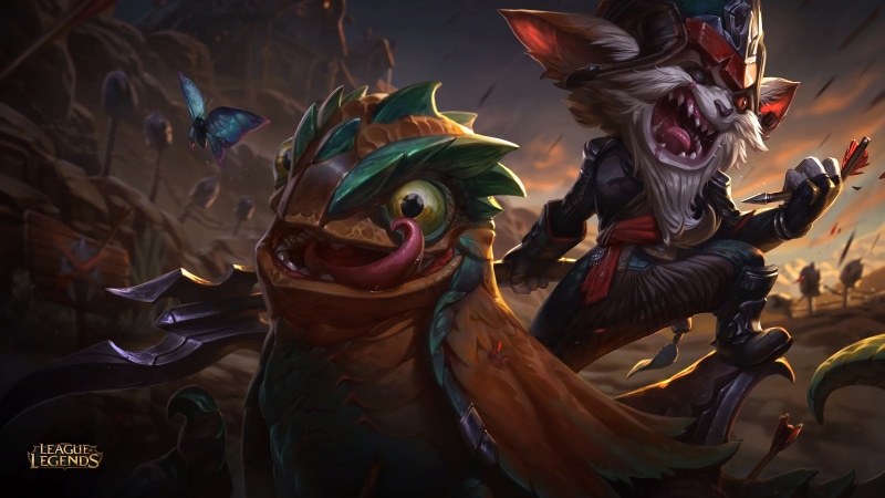 PC gaming, tongue out, League of Legends, creature, Kled, teeth, 4K