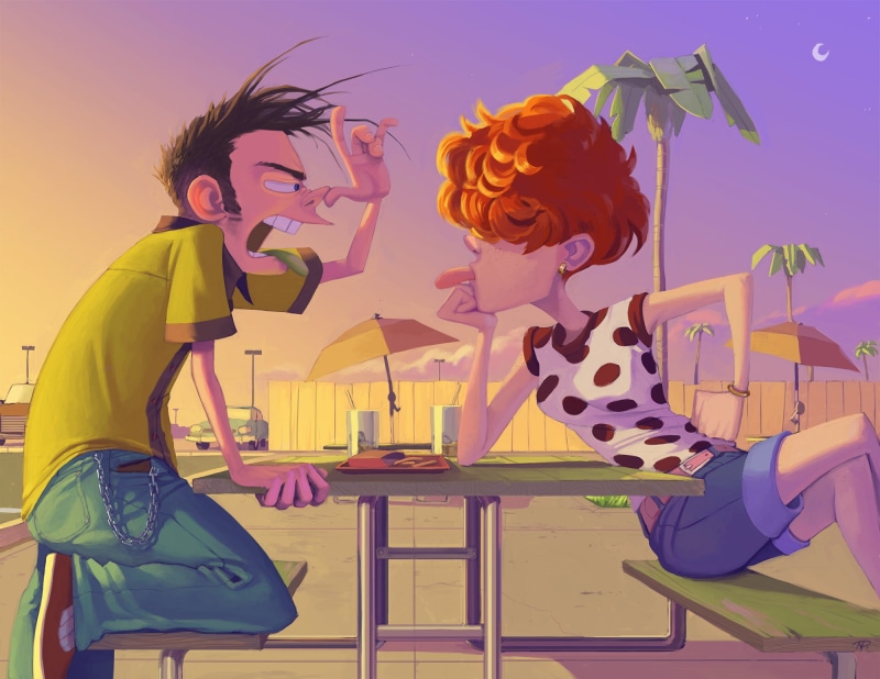 tongue out, ed edd n eddy, cartoon, 1080P, men, women