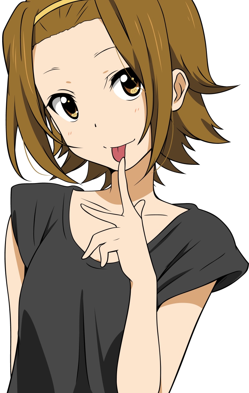 5K, anime girls, tongue out, K-ON!, Tainaka Ritsu