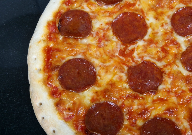 oven, closeup, temptation, meat, health, orange, american, close-up, pepperoni pizza, sausage, herbs, copyspace, ham, spices, tomato, food, baked, fresh