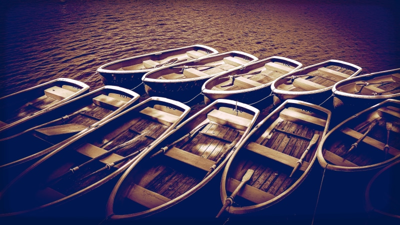 no people, outdoors, day, transportation, 4K, nature, dark, mode of transportation, rowboat, water, wood - material, nautical vessel, sea, lot, boat, in a row