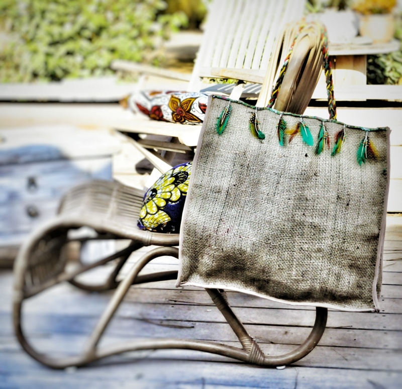 basket, hanging, Mode, day, table, food and drink, close-up, Bag, bench, selective focus, Corsican, food, focus on foreground, nature, wood - material