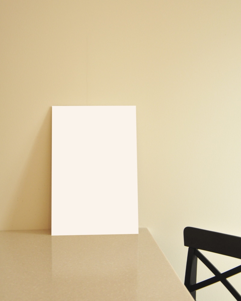 business, interior, man made, man made object, architecture, white, blank, poster, indoors, communication, clean, message, table, paper, wall, mocap, print