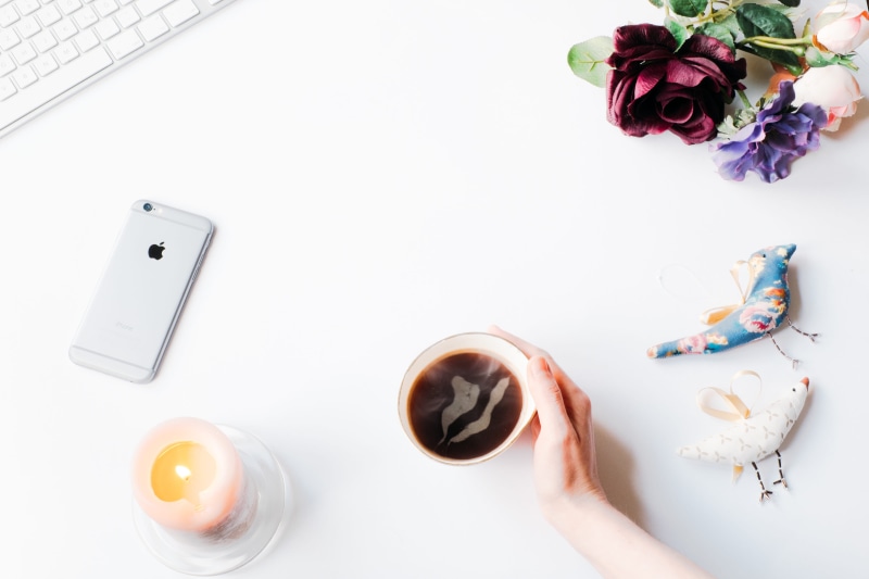 camera, candle, mug, screen, business, stock, flat, style, 4K, food and drink, mockup, human hand, stylish, view, hand, styled stock photos, blogger, design