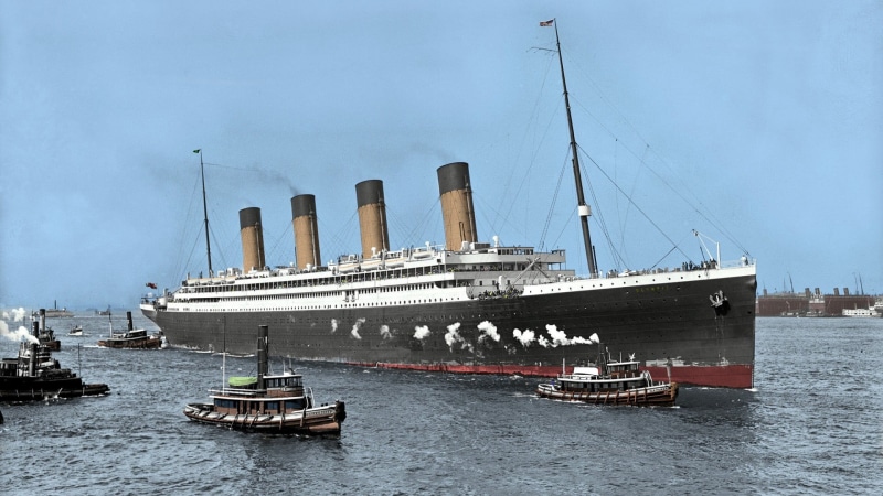 nature, passenger craft, no people, sky, dock, day, water, outdoors, building exterior, landscape, smoke, 1080P, boat, mode of transportation, history