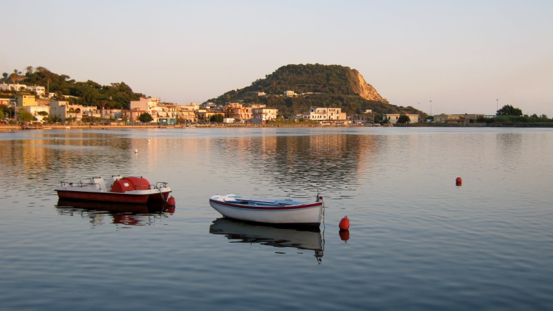 holidays, city, rowboat, no people, reflection, Beautiful, Vintage, colors, yellow, landscape, sky, green, outdoors, summer, 2K, capo miseno, nature, building exterior