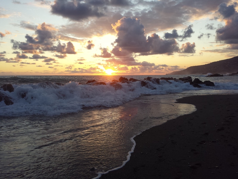 storm, tranquil scene, cloud - sky, no people, water, sun, non-urban scene, power in nature, 4K, sea, nature, sport, land, sky, Sunset, Tyrrhenian, beach