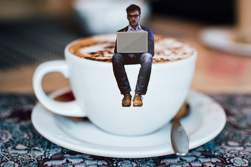 paper, teacup, table, author, lancer, workplace, creative, hand, writing, refreshment, technology, coffee, caffeine, pen, female, adult, notebook, computer