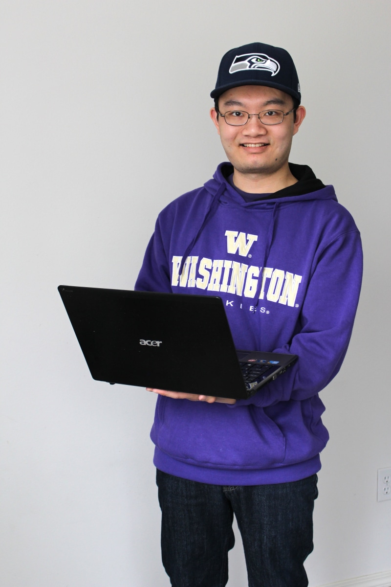 white background, computer, holding, education, young men, work, 5K, guy, men, back to school, college student, portrait, young, indoors, technology, male