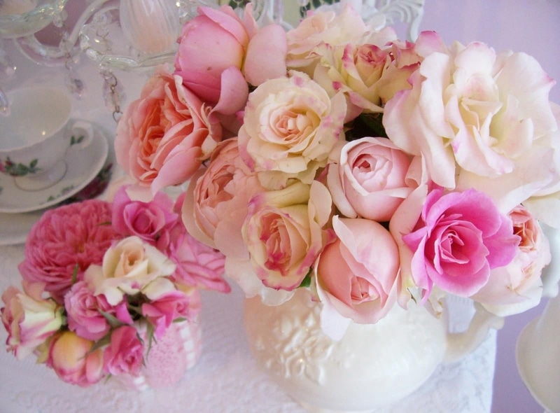day, inflorescence, freshness, pink, summer, rose - Flower, rose, flower arrangement, 720P, elegance, bunch of flowers, indoors, plant, fragility, softness