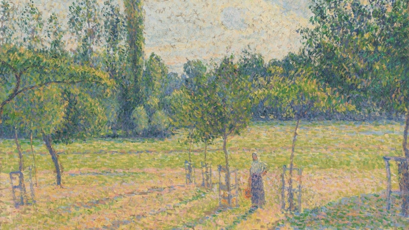spring, impressionism, field, painting, 1080P, pastoral, green