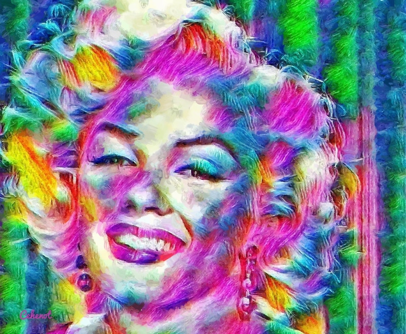 young women, dyed hair, mid adult, young adult, face paint, pictura, pink, cehenot, actress, multi colored, colorful, paint, adult, one person, body paint