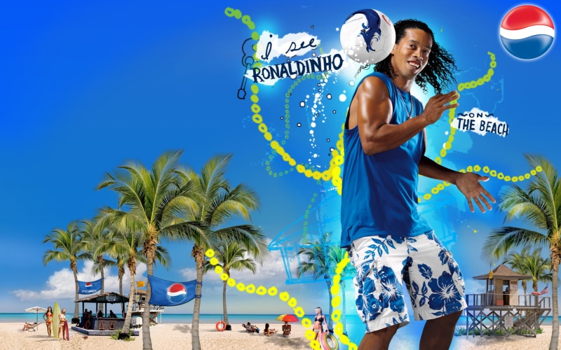 tropical climate, emotion, Summer, one person, Best, adult, men, top, land, day, Football, Beach, Ronaldinho, nature, sea, young adult, 1080P, The ball