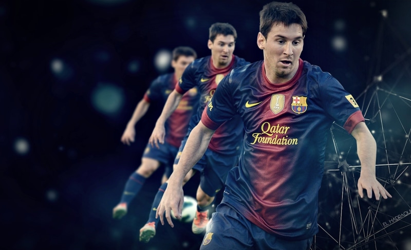front view, clothing, 1080P, people, champion, effort, focus on foreground, 10, men, top, messi, Football, night, sport, adult, the best, emotion, lionel