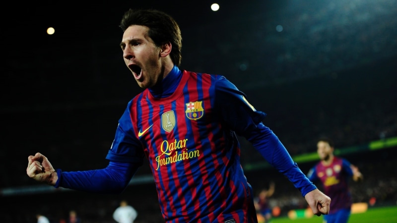 Form, illuminated, blue, soccer, jersey, 1080P, Lionel Messi, crowd, human limb, human arm, performance, red, body part, nike, adult, Player, mouth open