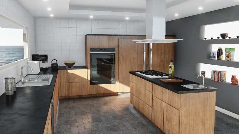 luxury, built structure, tile, counter, nobody, kitchen counter, rel-estate, design, object, kitchen, style, modern, house, sell, indoors, home, wealth